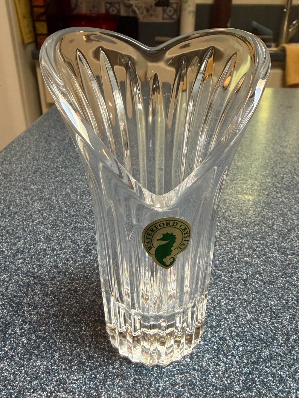 Waterford Crystal Bud Vase with Heart Shape